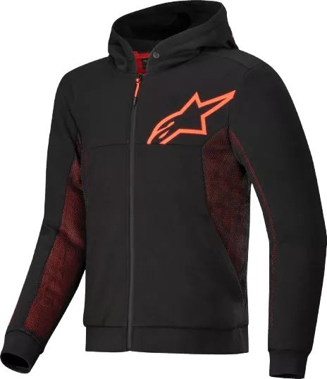 HOODIE ALPI AIR CHROME V2 N-ROUGE