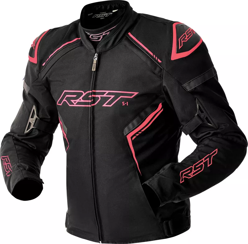 BLOUSON RST LADY S1 D30 N-ROSE