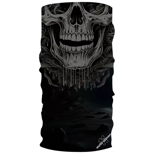 TOUR DE COU M11 HALFSKULL GHOSTS BLACK