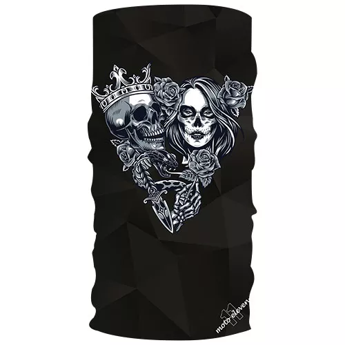 TOUR DE COU M11 ROSES SKULL GIRL