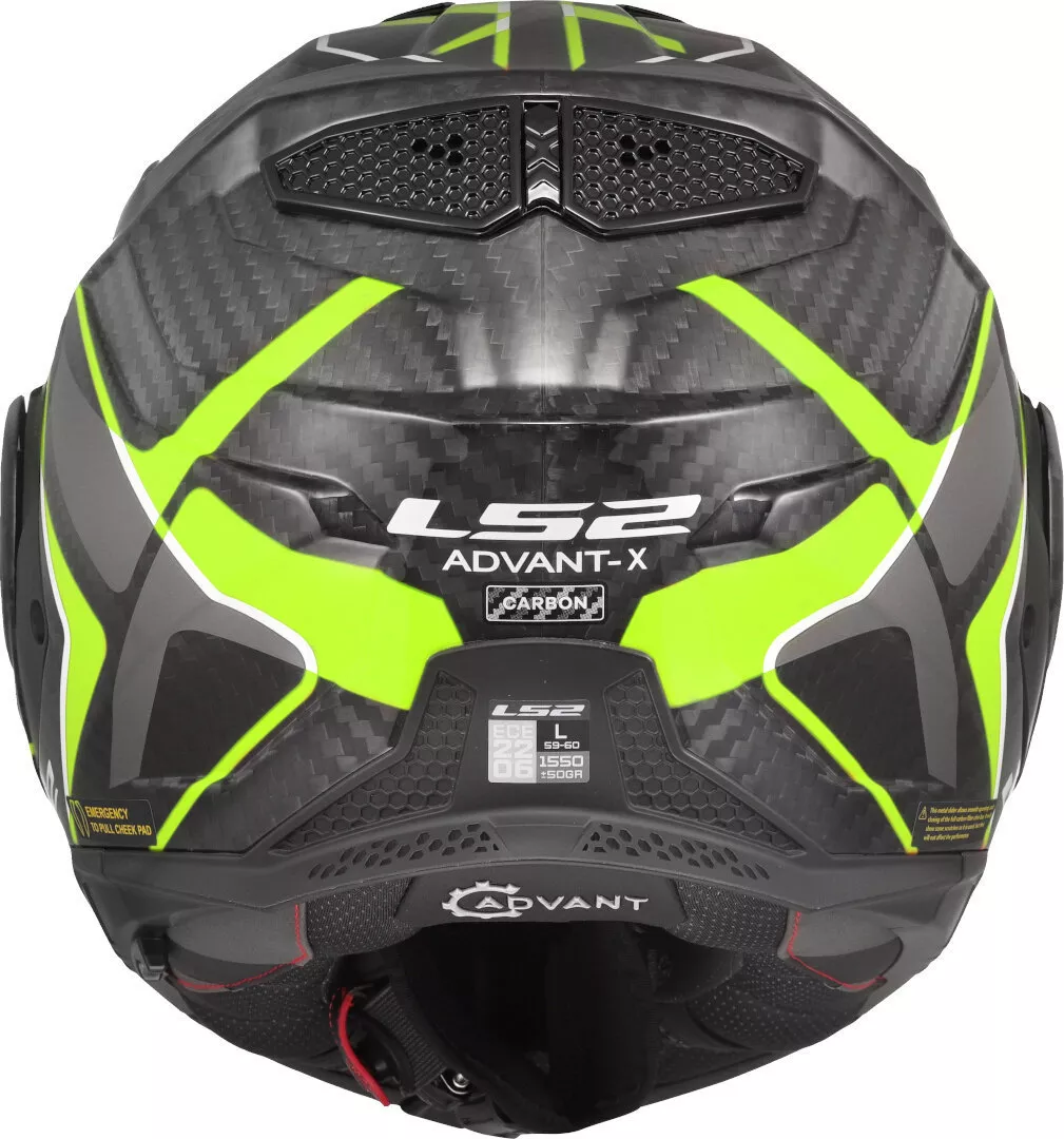 CASQUE LS2 ADVANT X CAR FUTUR II JAUNE