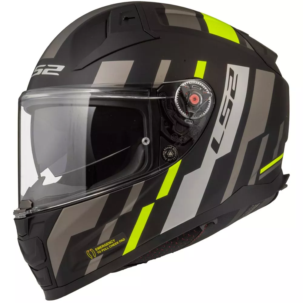 CASQUE LS2 VECTOR II TRON JAUNE