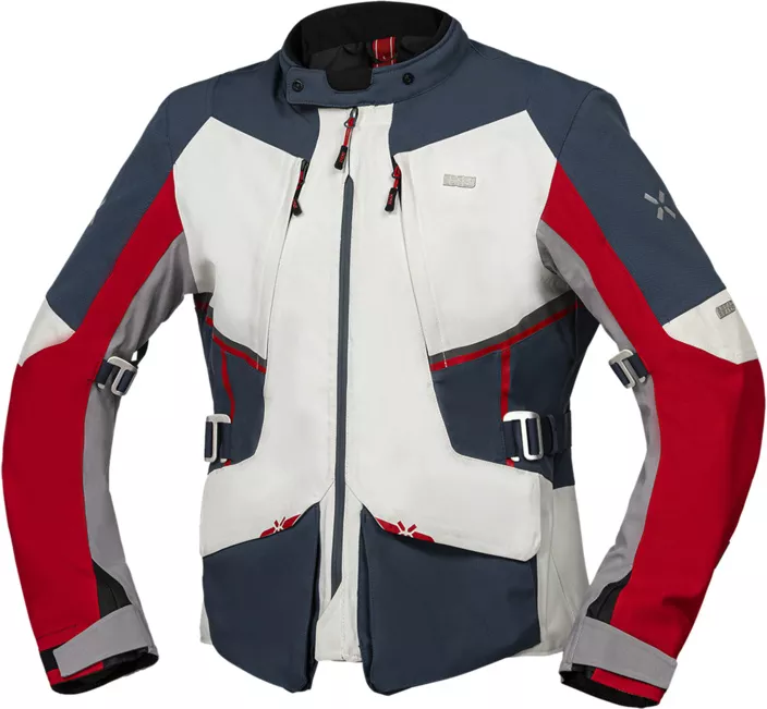 VESTE IXS TOURSTER-STX GRIS-BLEU-ROUGE