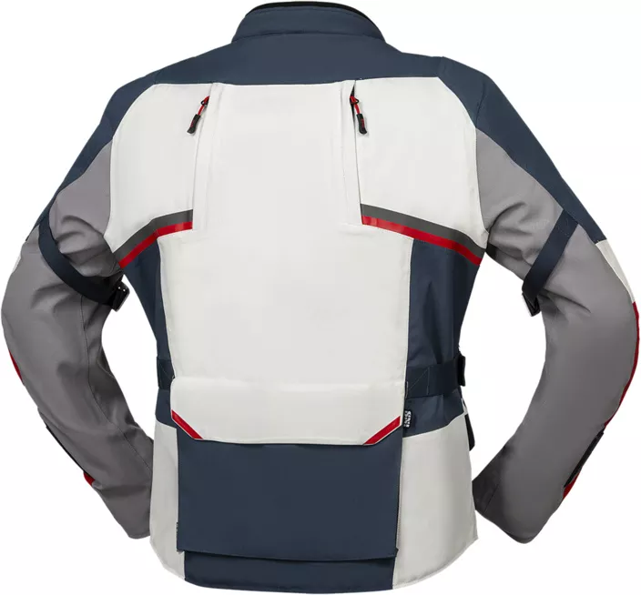 VESTE IXS TOURSTER-STX GRIS-BLEU-ROUGE