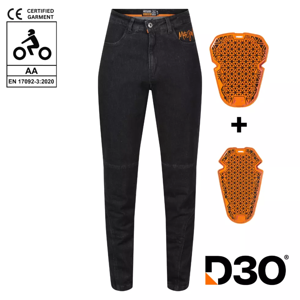 MOTOGIRL ISLA JEANS NOIR