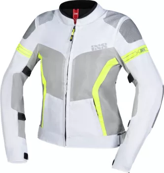 BLOUSON IXS LADY TRIGONIS-AIR GRIS-JAUNE