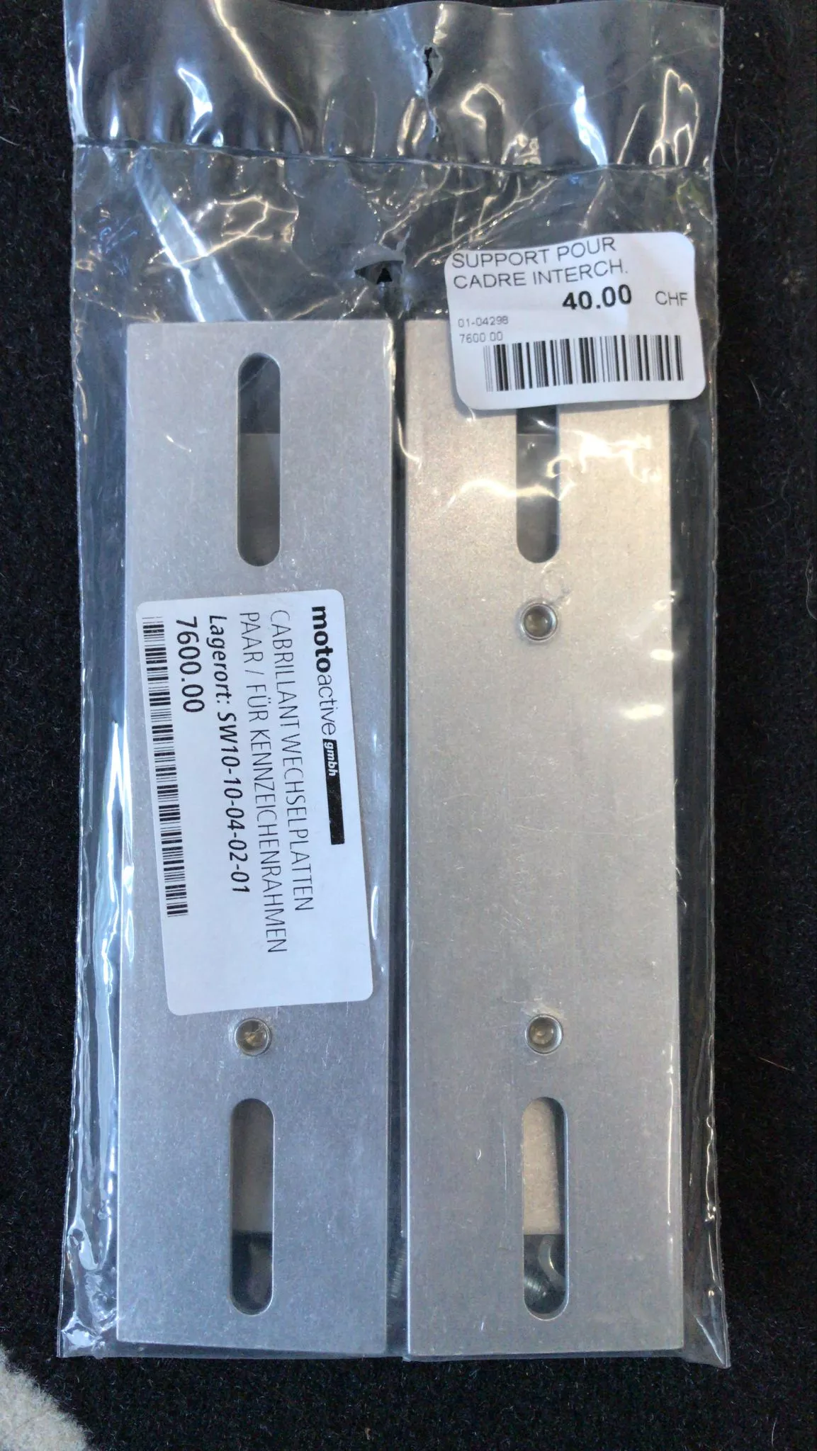 SUPPORT POUR CADRE INTERCH.