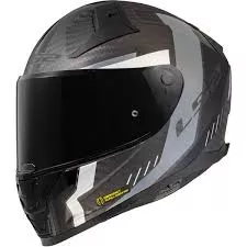CASQUE LS2 VECTOR II CARBON GRID N-GRIS