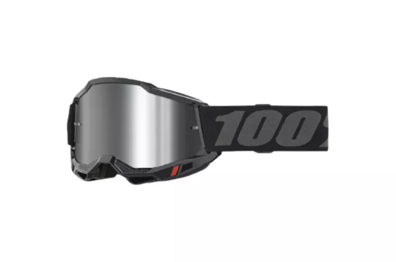 LUNETTES 100% ACCURI 2 GOGGLE NOIR MIRROR SILVER