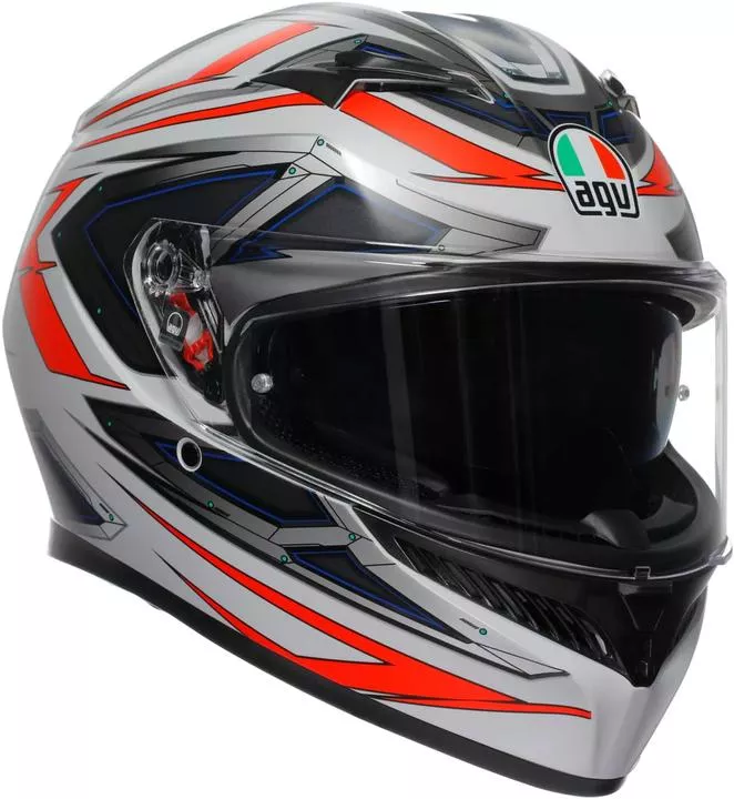 CASQUE AGV K3 SPACE BLANC-ROUGE M